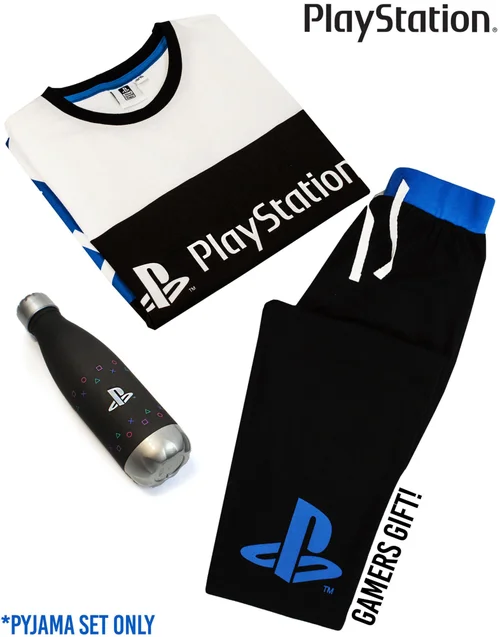 PlayStation Kids Long Leg Black Pyjamas (5-14 Years) - Age 5-6 Years Image 3