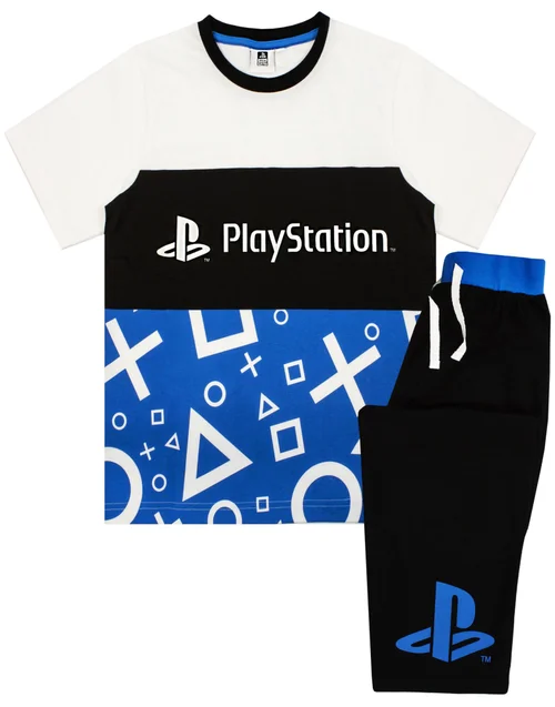 PlayStation Kids Long Leg Black Pyjamas (5-14 Years) - Age 5-6 Years Image 1