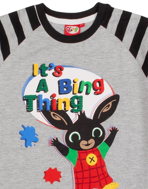 Biny Bunny Grey Kids Shortie Pyjamas (18 Months-5 Years) - Age 2 - 3 Years Image 5