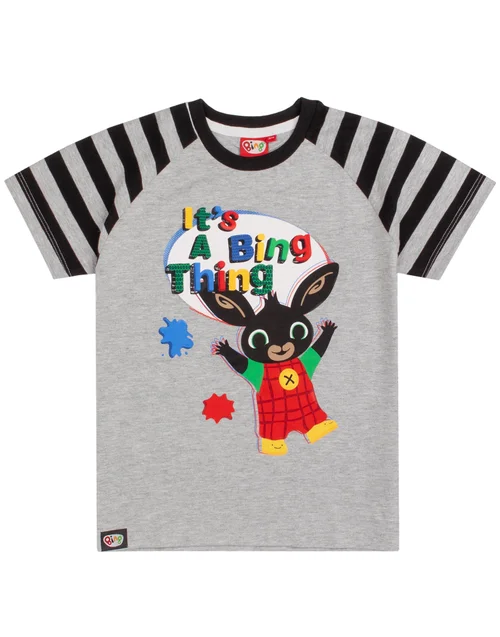 Biny Bunny Grey Kids Shortie Pyjamas (18 Months-5 Years) - Age 2 - 3 Years Image 3