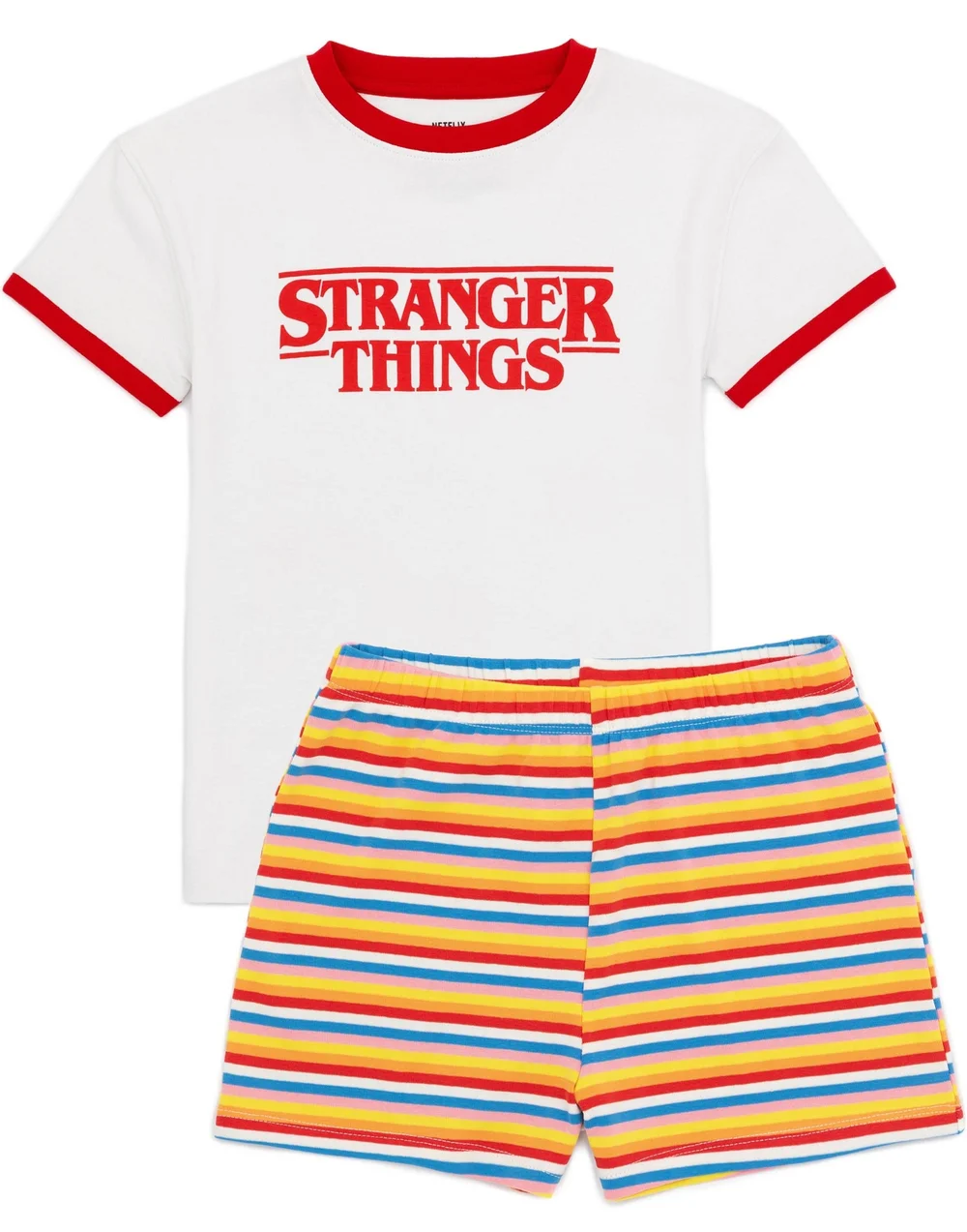 Stranger Things Kids Shortie Multi Pyjamas (7-14 Years) - Age 8 Years Image 3