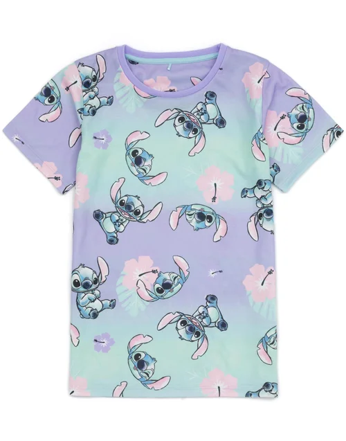 Vanilla Underground Disney Stitch Kids Shortie Pyjamas 2 Pack (5-14 Years) - Age 10-11 Years Image 5