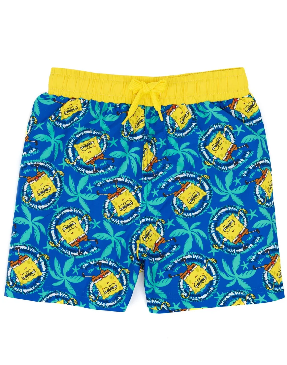 SpongeBob Character Blue Swim Shorts (3-12 Years) - Age 3-4 Years Image 1