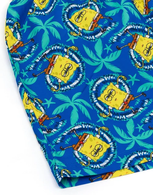 SpongeBob Character Blue Swim Shorts (3-12 Years) - Age 3-4 Years Image 3