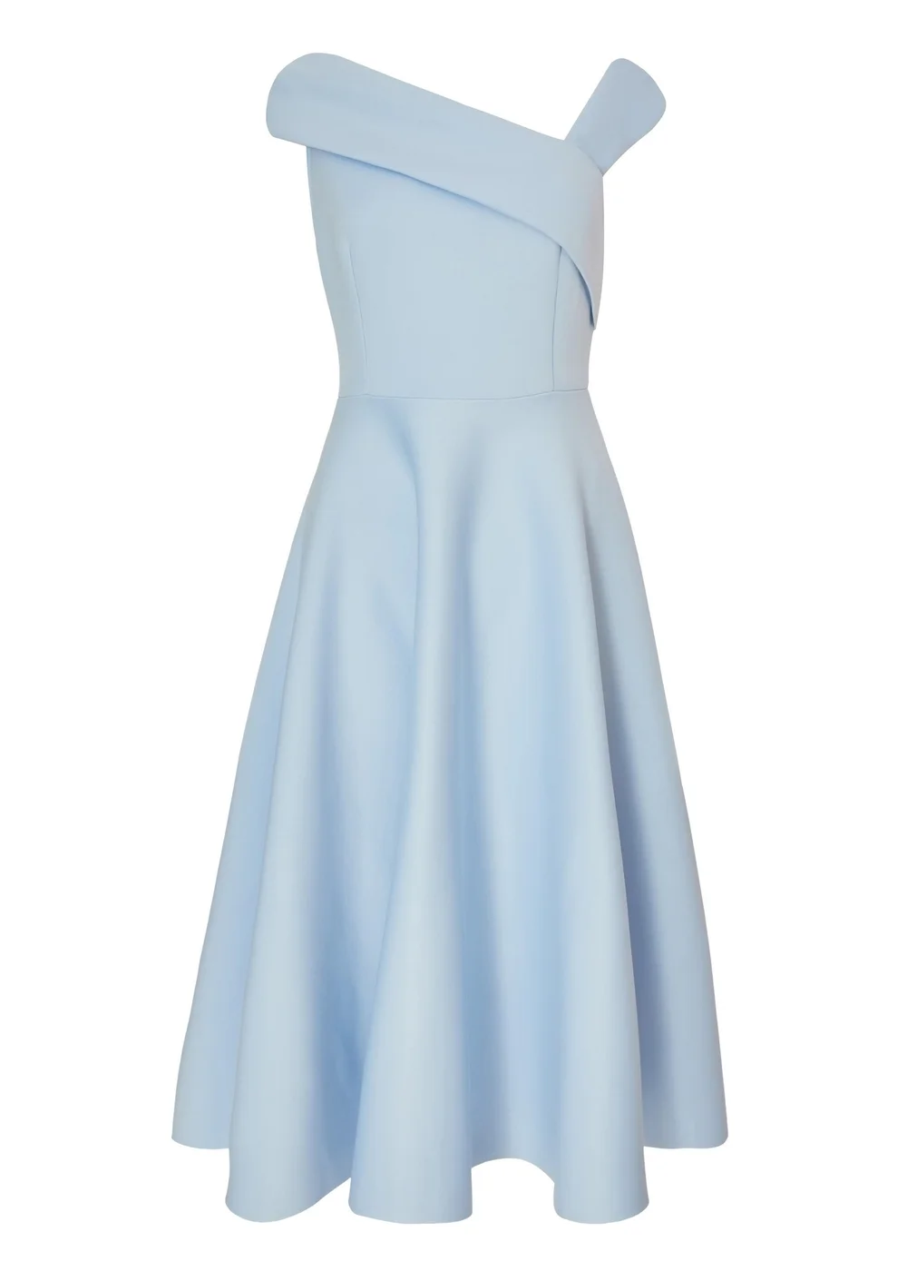 Quiz Blue Asymmetric Midi Dress - 8 Image 4