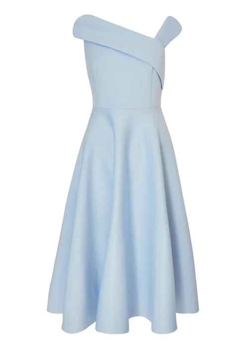 Quiz Blue Asymmetric Midi Dress - 8 Image 4