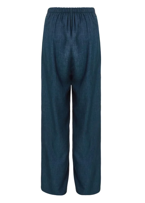 Quiz Blue Wide Leg Trousers - 4 Image 5