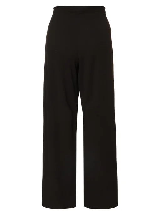 Quiz Black Petite Tie Waist Palazzo Trousers - 6 Image 5