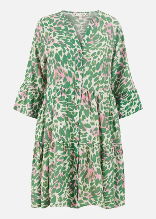 Yumi Green Leopard Print Tunic - 8 Image 4