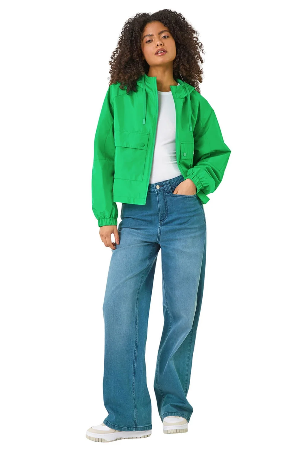 Dusk Green Hooded Raincoat - 8 Image 2
