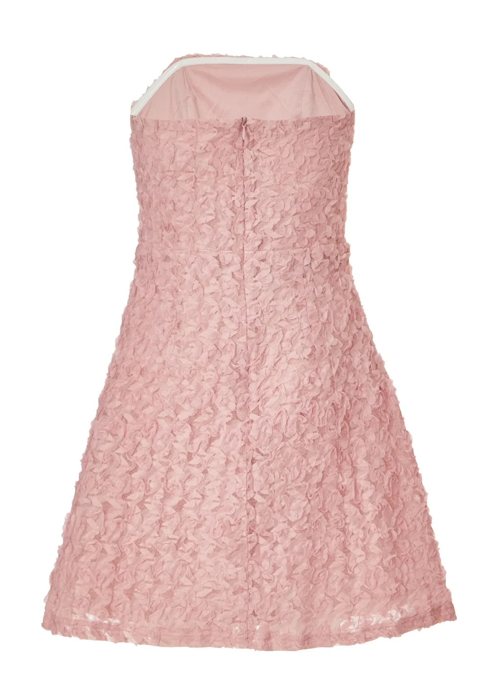 Quiz Pink Floral Bandeau Mini Dress - 10 | Matalan Quiz Pink Floral Bandeau Mini Dress - 10 | Matalan