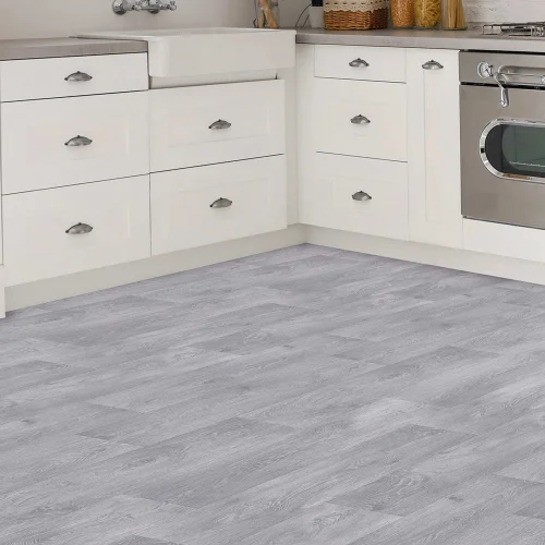 Homemaker Aged Oak Grey Precut Vinyl Floor 3 x 2m - 200 x 290 Image 1