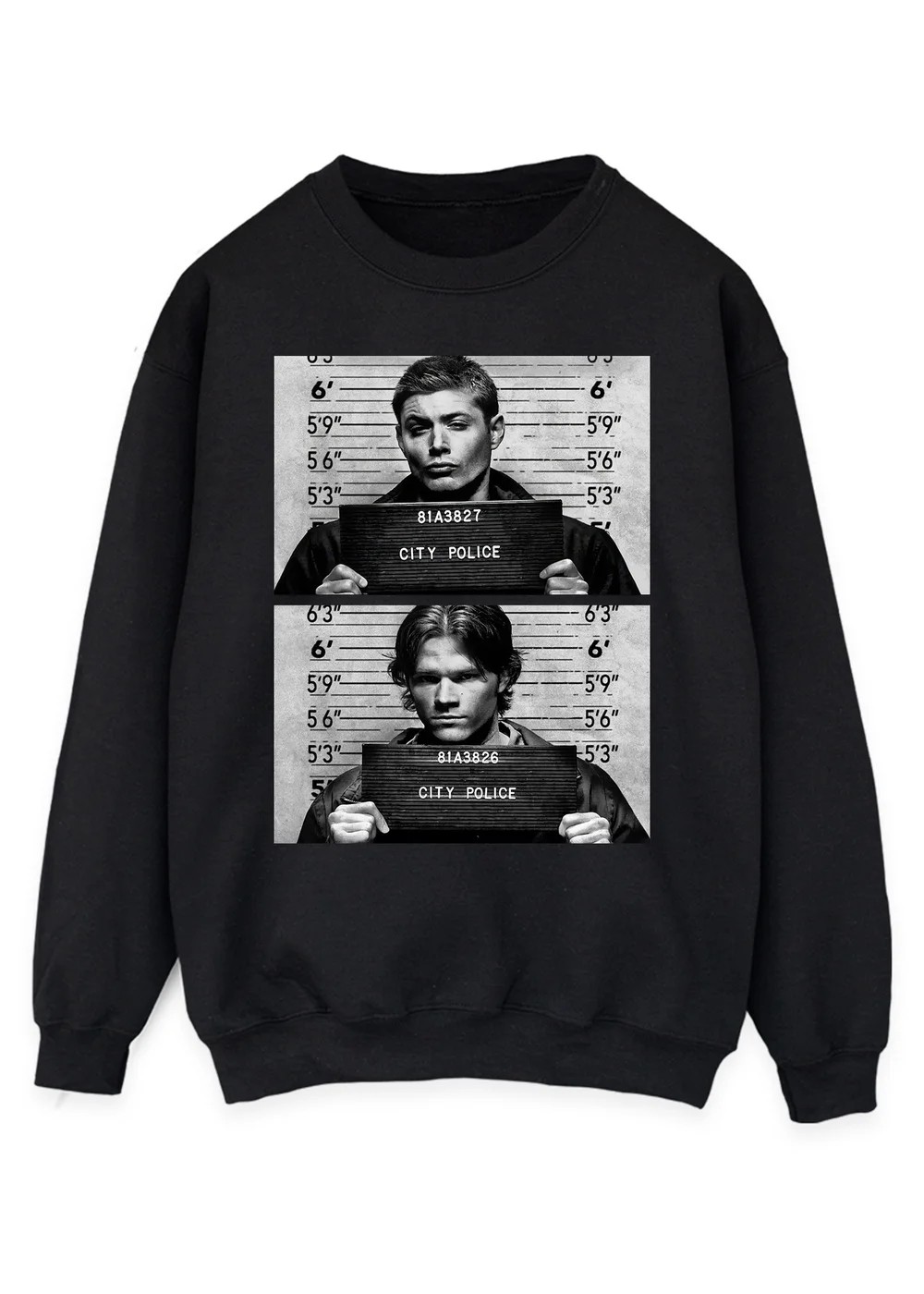 Spiral Galaxy Supernatural Winchester Black Sweatshirt - 4XL Image 1