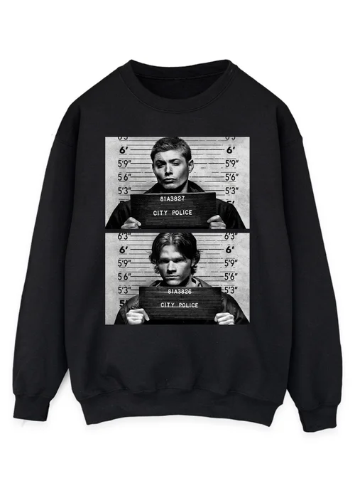 Spiral Galaxy Supernatural Winchester Black Sweatshirt - 4XL Image 1