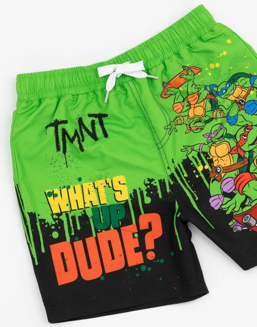 TMNT Characters Kids Multi Coloured Swim Shorts (3-10 Years) - 3-4 Yrs Image 4
