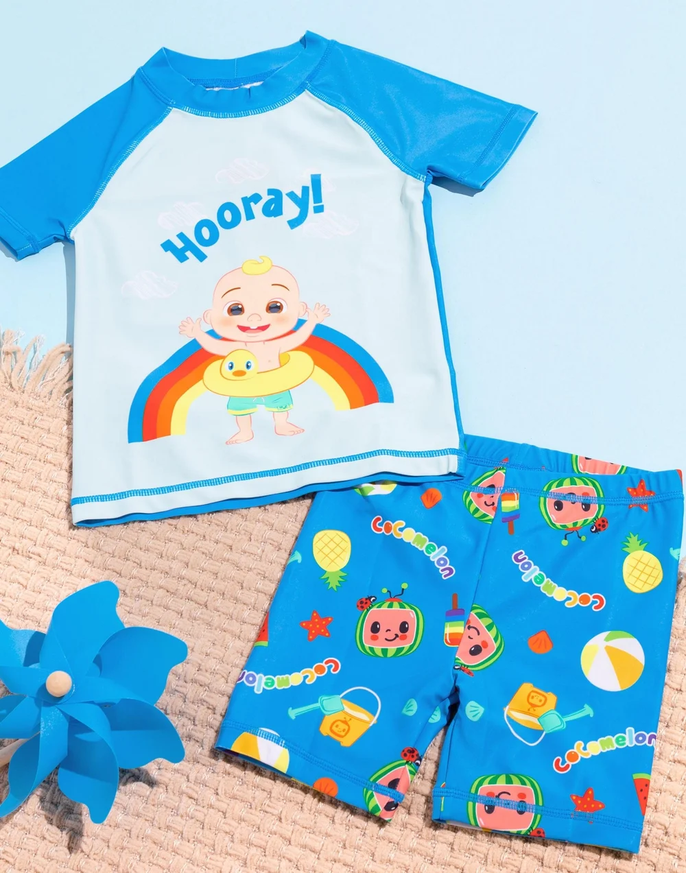 Cocomelon JJ Kids Blue 2 Piece Swim Set (12 Months-6 Years) - Age 12 - 18 Months Image 2