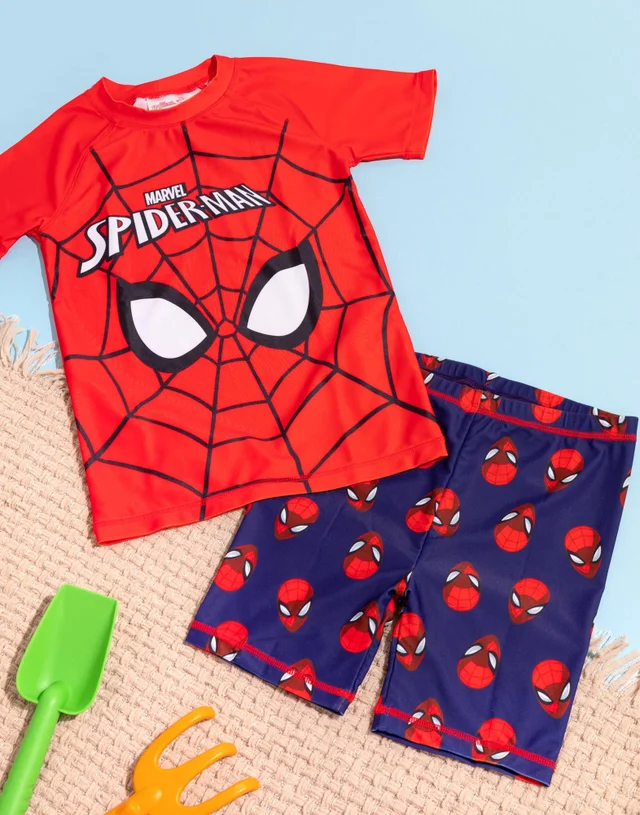 Vanilla Underground Marvel Spiderman Kids 2 Piece Swim Set (2-10 Years)