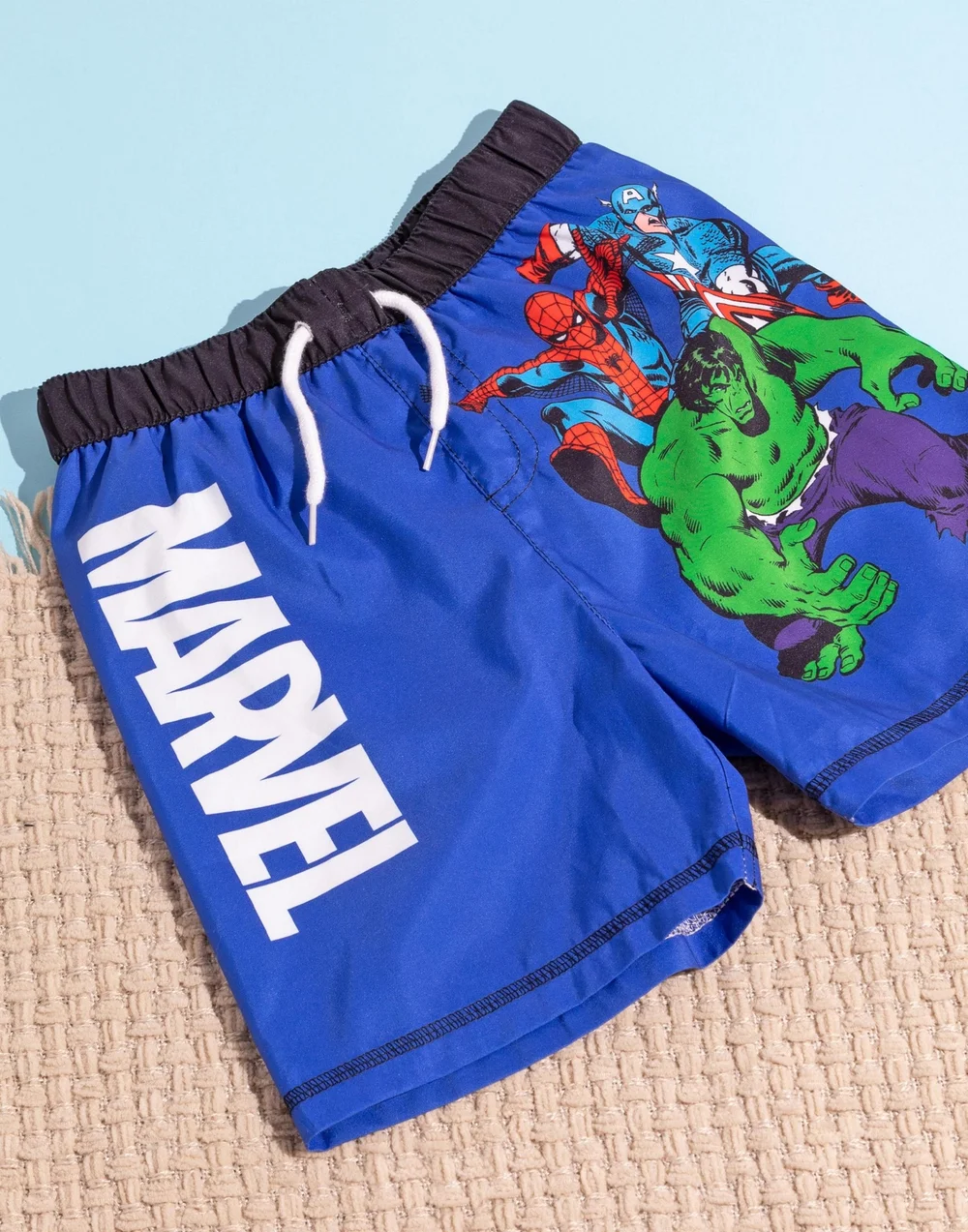 Marvel Avengers Kids Blue Swim Shorts (3-11 Years) - Age 5-6 Years Image 2