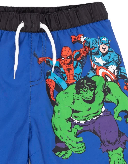Marvel Avengers Kids Blue Swim Shorts (3-11 Years) - Age 5-6 Years Image 4