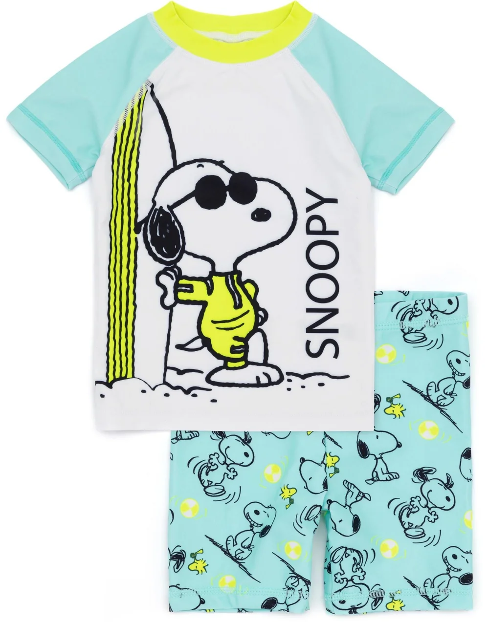 Peanuts Snoopy Kids Blue 2 Piece Swim Set (18 Months-8 Years) - Age 2 - 3 Years Image 1