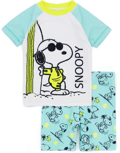 Peanuts Snoopy Kids Blue 2 Piece Swim Set (18 Months-8 Years) - Age 2 - 3 Years Image 1