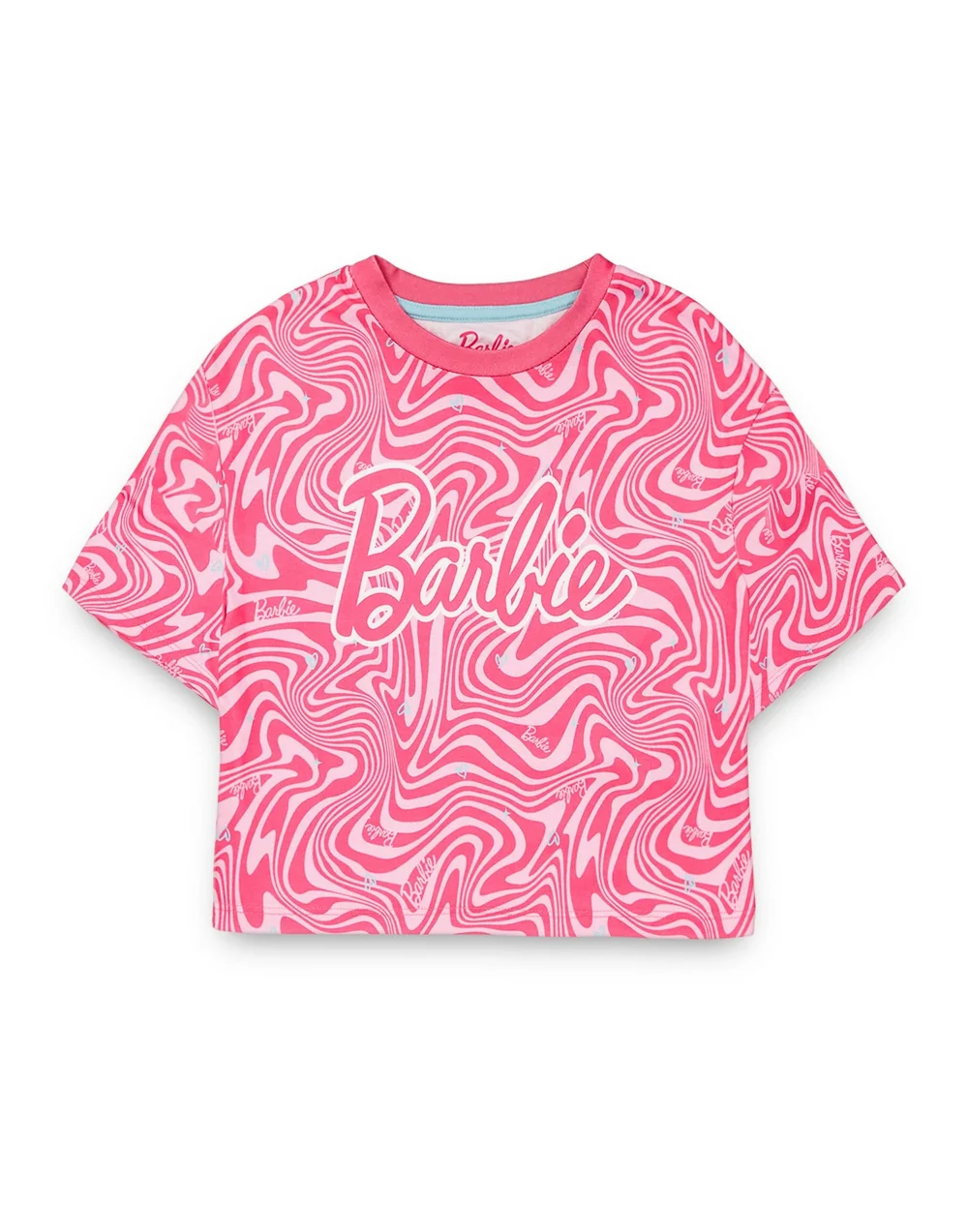 Vanilla Underground Barbie Kids Pink Shortie Pyjama Set (3-12 Years) - Age 3-4 Years Image 2