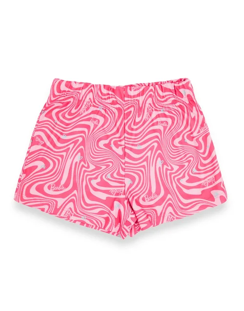 Vanilla Underground Barbie Kids Pink Shortie Pyjama Set (3-12 Years) - Age 3-4 Years Image 4