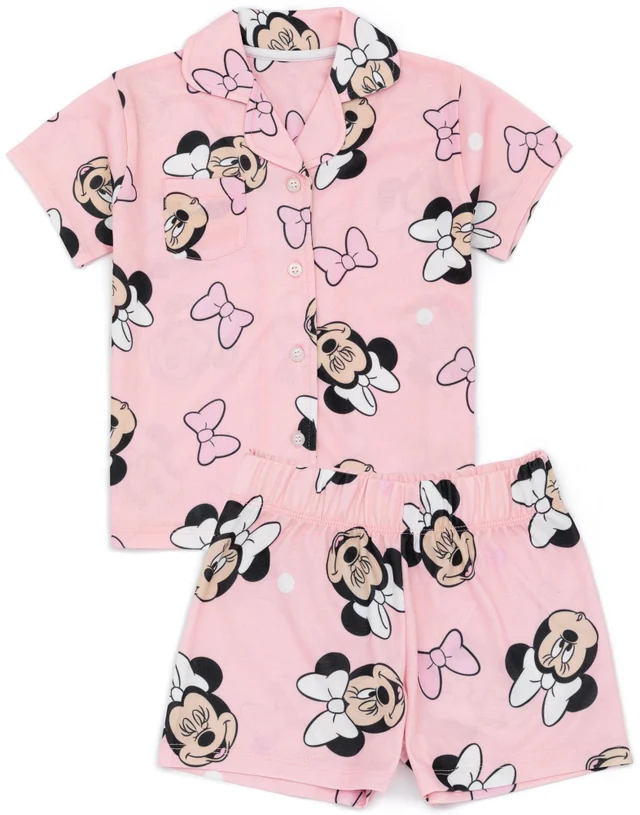 Vanilla Underground Disney Minnie Mouse Kids Shortie Pyjamas (18 Months-8 Years)