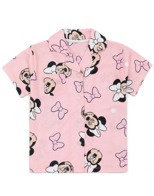 Vanilla Underground Disney Minnie Mouse Kids Shortie Pyjamas (18 Months-8 Years) - Age 7-8 Years Image 4