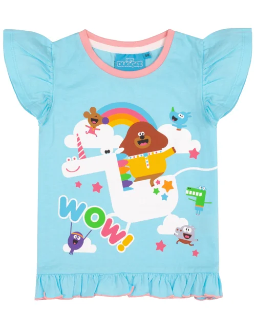Hey Duggee Unicorn Kids Long Leg Blue Pyjamas (18 Months-5 Years) - 18 - 24 Months Image 4