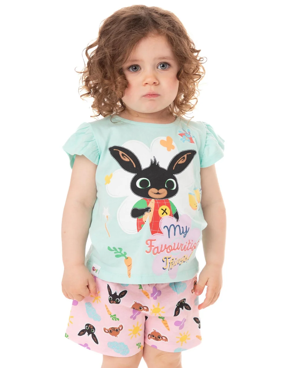 Bing Bunny Blue Kids Shortie Pyjamas (18 Months-5 Years) - Age 2 - 3 Years Image 1