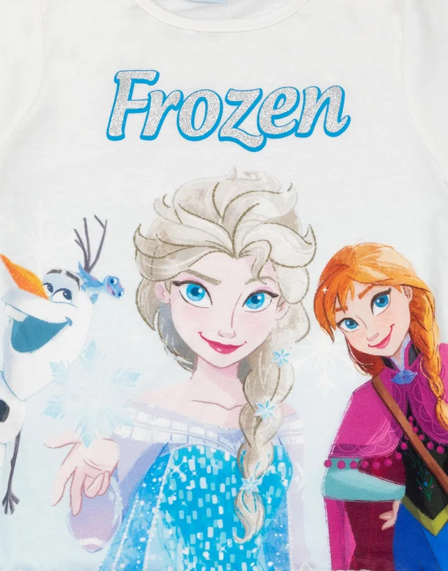 Vanilla Underground Disney Frozen Kids Blue Shortie Pyjamas (2-8 Years)