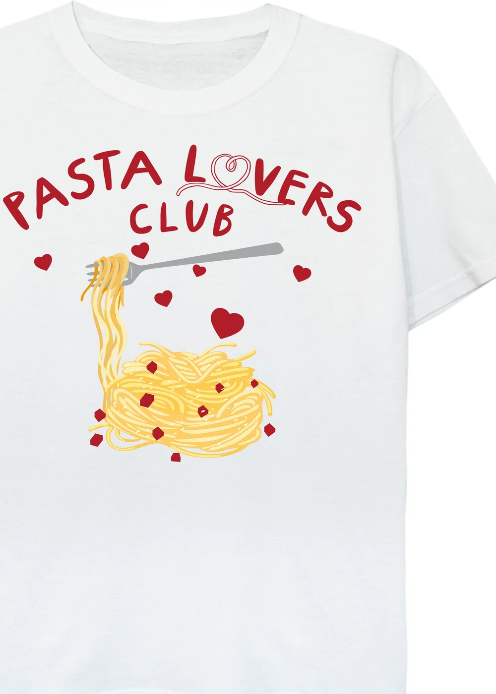 Ada & Ted Pasta Lovers Club Kids White T-Shirt (3-13 Years) - 3-4 Yrs Image 2