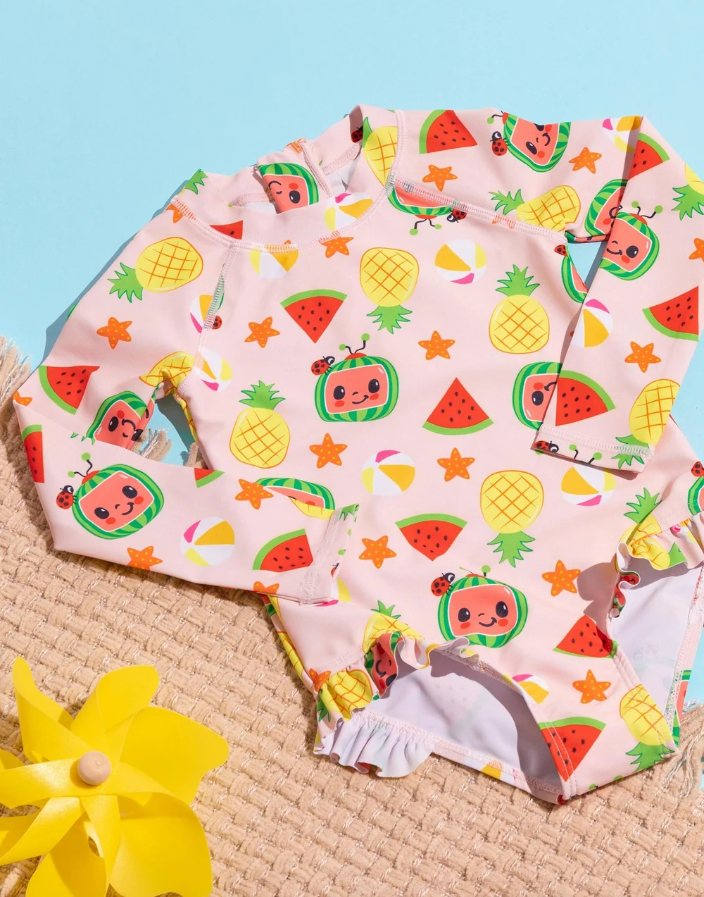 Cocomelon Kids Pink Swimsuit (12 Months-6 Years) - Age 12 - 18 Months Image 2