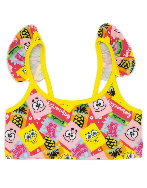 SpongeBob Characters Kids Pink 2 Piece Swim Set (2-12 Years) - Age 2 Years Image 3