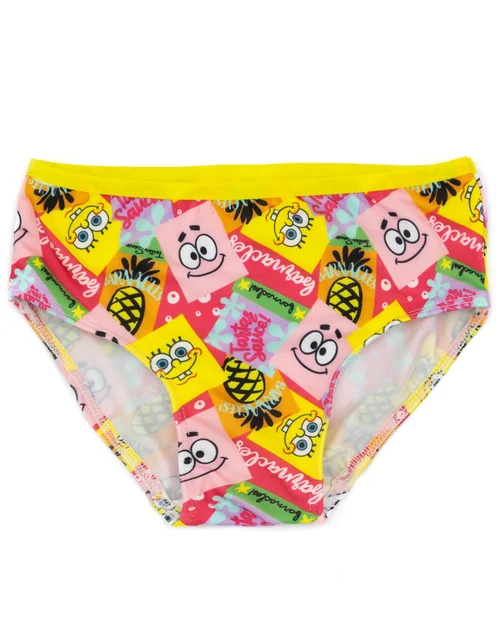 SpongeBob Characters Kids Pink 2 Piece Swim Set (2-12 Years) - Age 2 Years Image 4