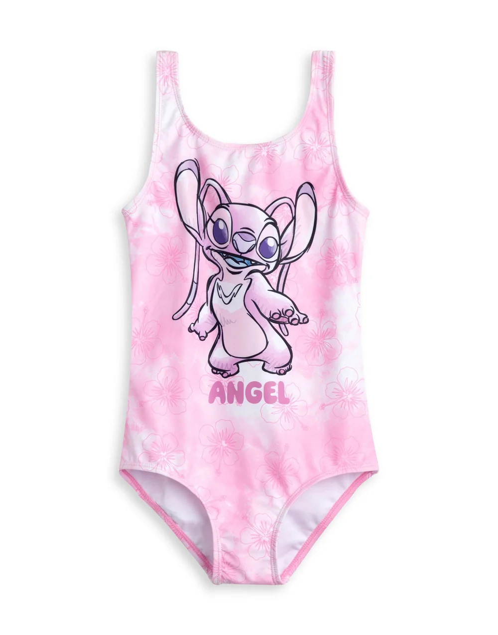 Vanilla Underground Disney Stitch Angel Kids Pink 1 Piece Swimsuit (5-14 Years) - Age 9-10 Years Image 1