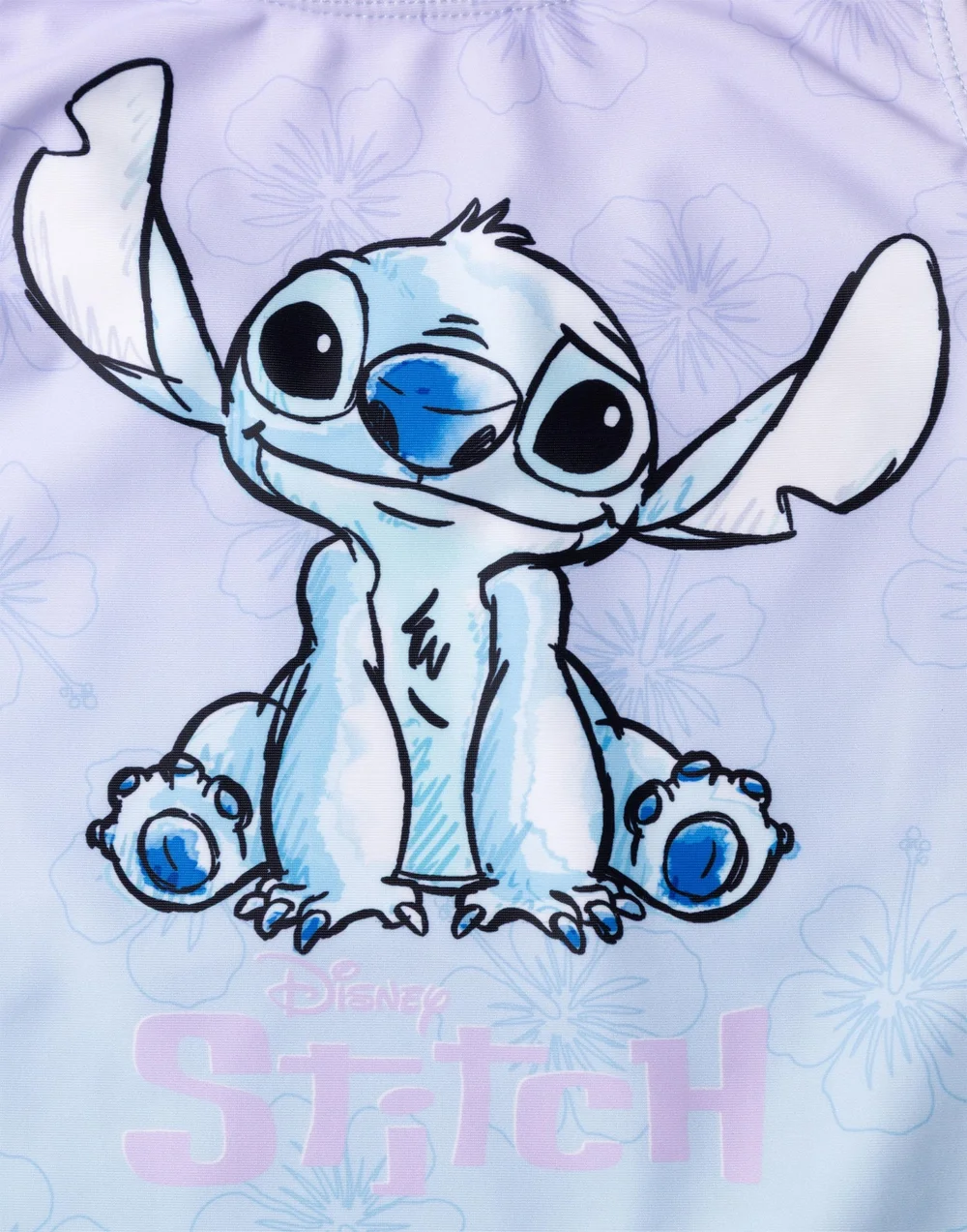 Disney Stitch Kids Multi Coloured Blue 1 Piece Swimsuit (5-14 Years) - Age 5-6 Years Image 3