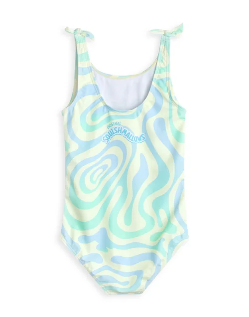 Vanilla Underground Squishmallows Kids Yellow 1 Piece Swimming Costume (5-14 Years) - Age 13-14 Years Image 2