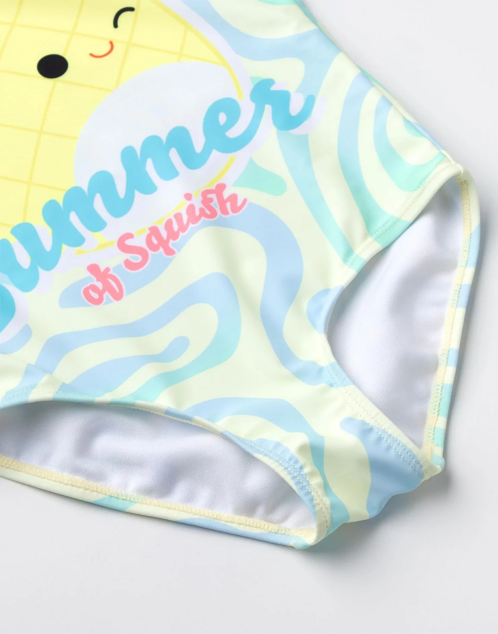Vanilla Underground Squishmallows Kids Yellow 1 Piece Swimming Costume (5-14 Years) - Age 13-14 Years Image 5