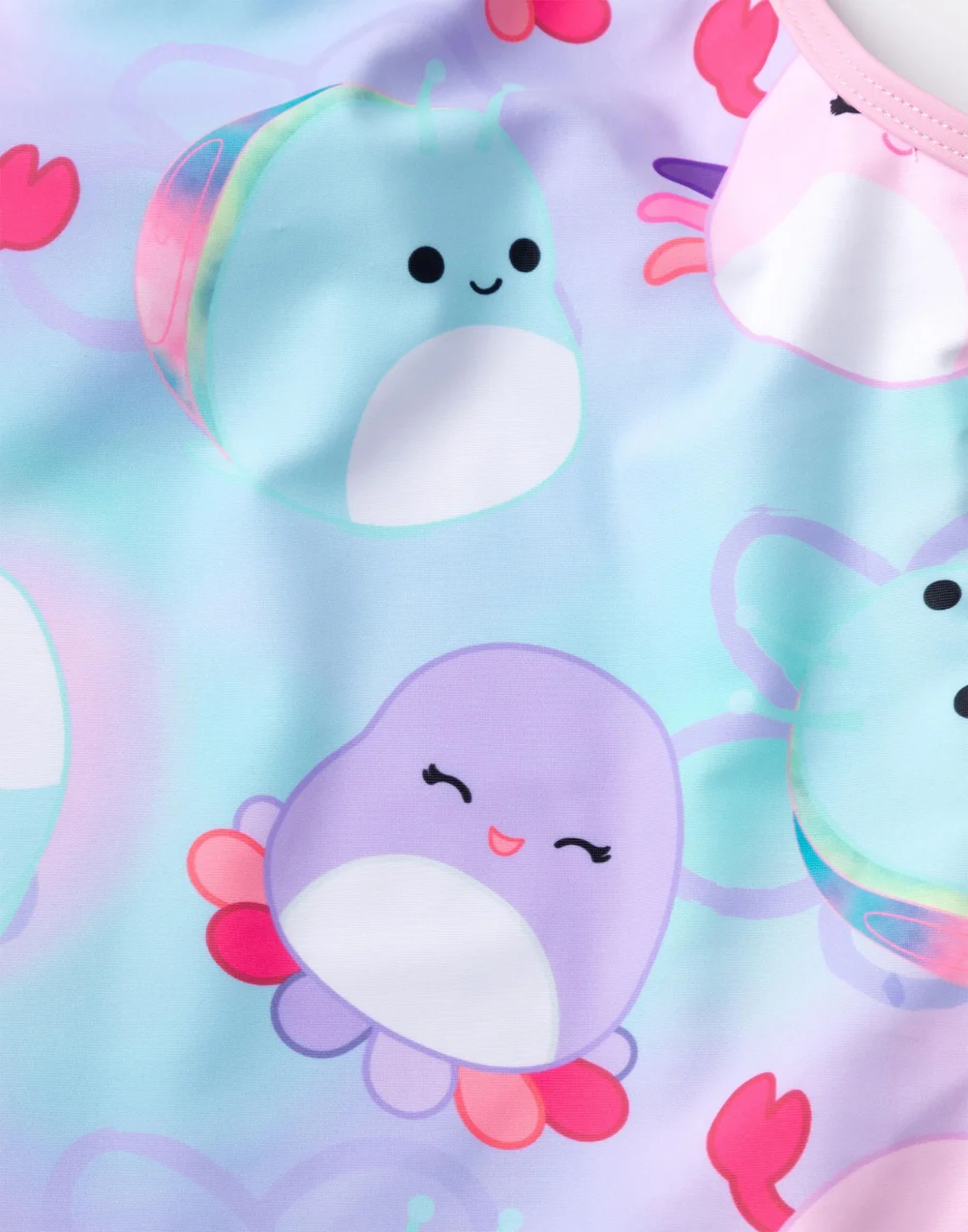 Squishmallows Kids Multi Coloured Blue 1 Piece Swimming Costume (5-14 Years) - Age 13-14 Years Image 3