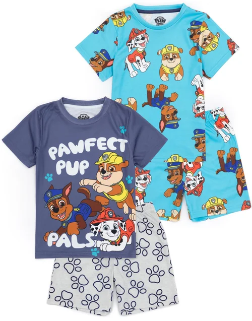 Vanilla Underground Paw Patrol Characters Kids Shortie Multi Coloured Pyjamas (2-7 Years) - Age 4-5 Years Image 1