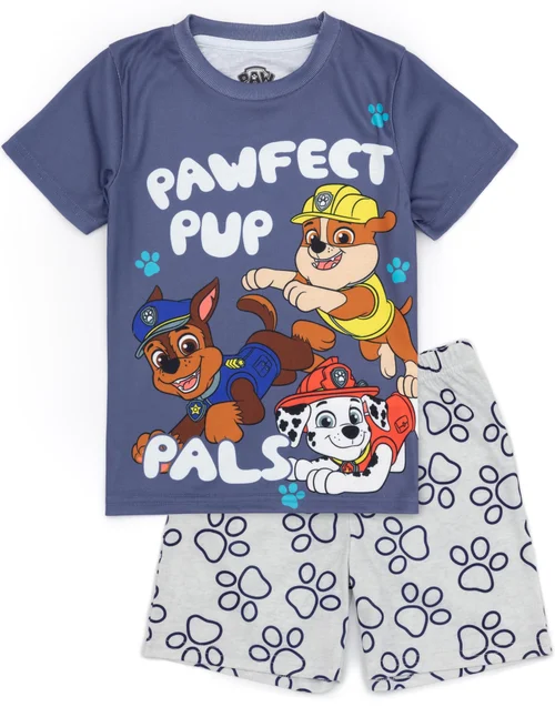 Vanilla Underground Paw Patrol Characters Kids Shortie Multi Coloured Pyjamas (2-7 Years) - Age 4-5 Years Image 3