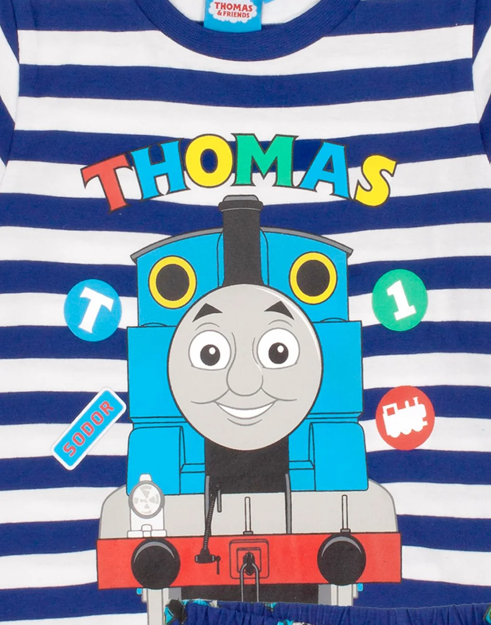 Thomas & Friends Kids Shortie Blue Pyjamas (18 Months-5 Years) - Age 2 - 3 Years Image 2