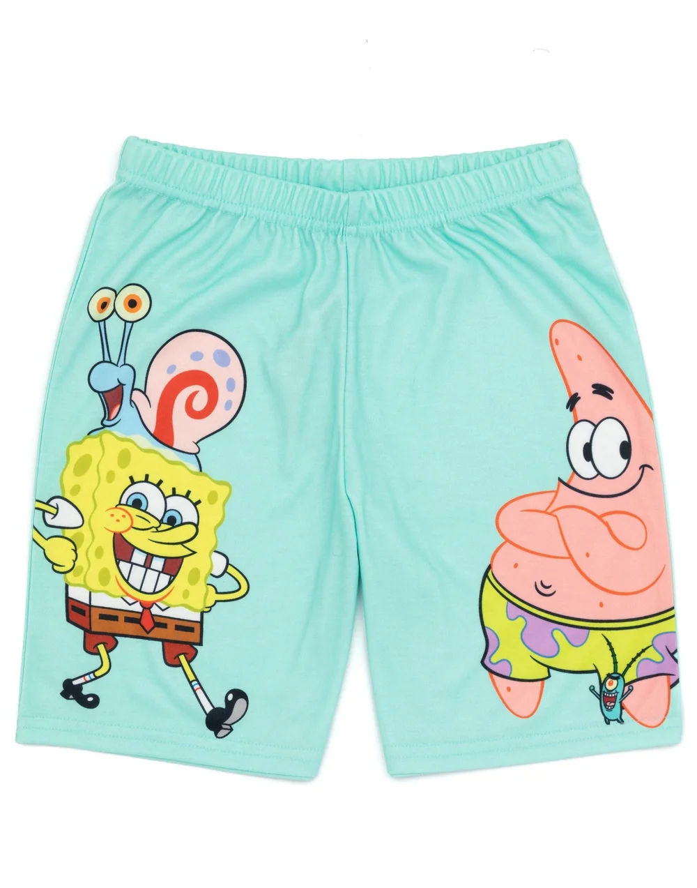 Vanilla Underground SpongeBob Characters Kids Multi Coloured Blue Shortie Pyjamas (3-14 Years) - Age 5-6 Years Image 3