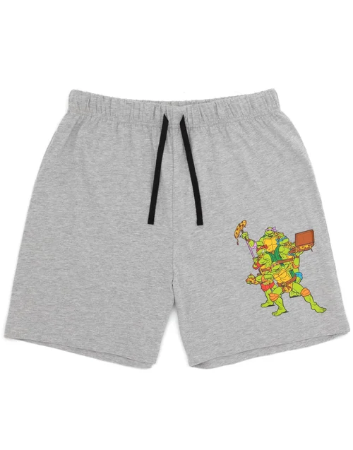 Teenage Mutant Ninja Turtles Grey "Always Hungry" Shortie Pyjamas - Medium Image 2