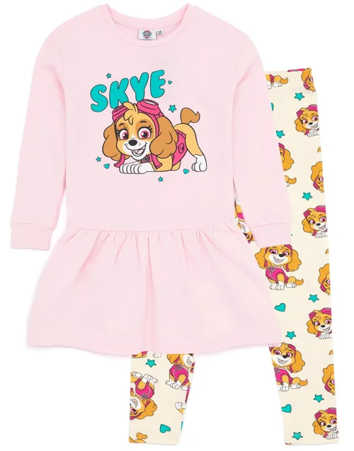 Vanilla Underground Paw Patrol Skye Kids Dress & Leggings Set (2-7 Years) - Age 5-6 Years Image 1
