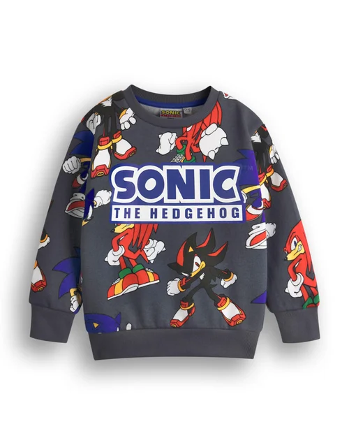 Sonic the Hedgehog Kids Sweatshirt & Shorts Set (3-10 Years) - Age 6-7 Years Image 3