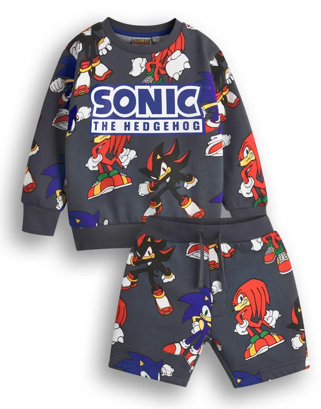 Sonic the Hedgehog Kids Sweatshirt & Shorts Set (3-10 Years)