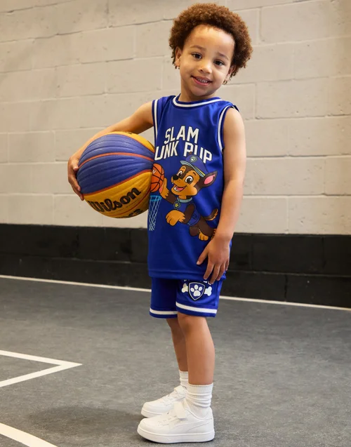Vanilla Underground Paw Patrol Chase Kids Blue Basketball Set (2-7 Years) - Age 3-4 Years Image 2